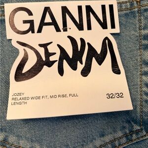 Ganni Light Blue Denim Jeans